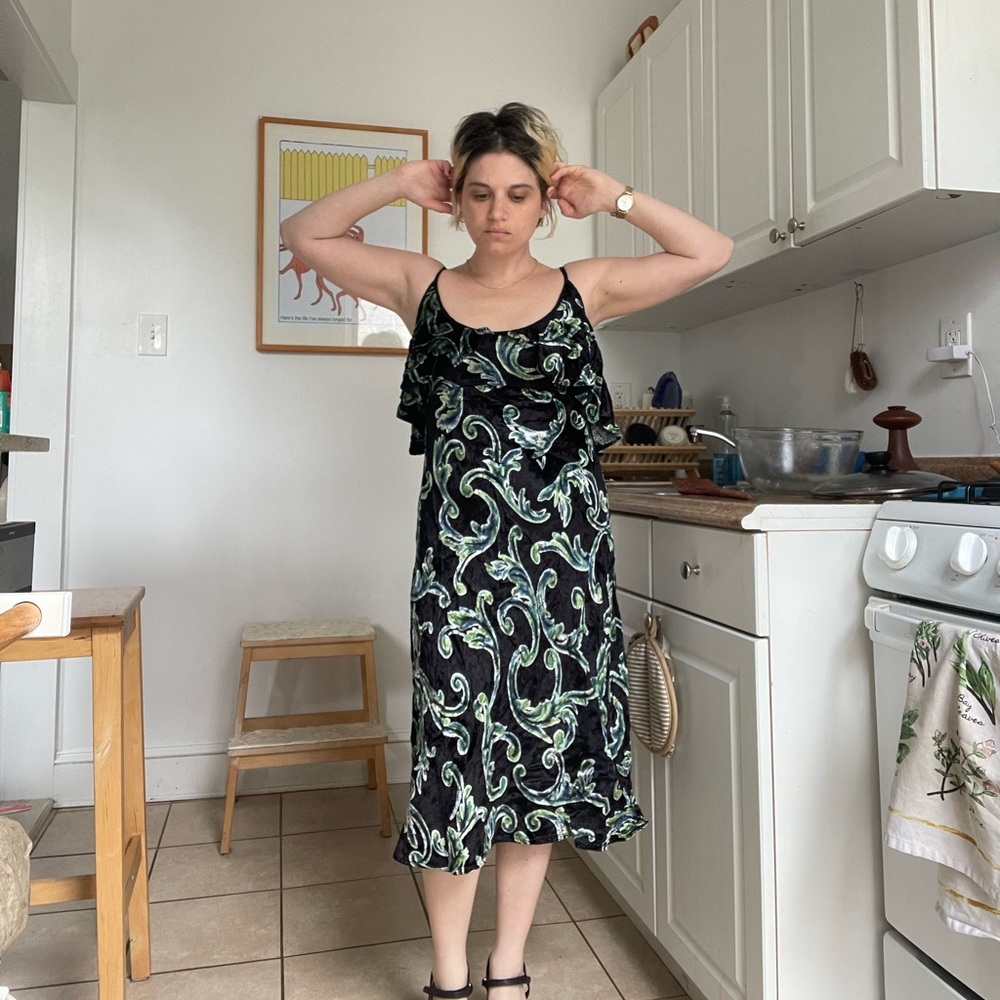 90s velvet maxi dress - perfect holiday / christmas dress
